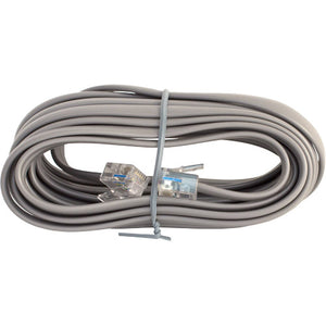 Vertical Cable 091-713/6C/14S 28AWG Phone Cord 6P/6C Silver Satin Straight 14ft
