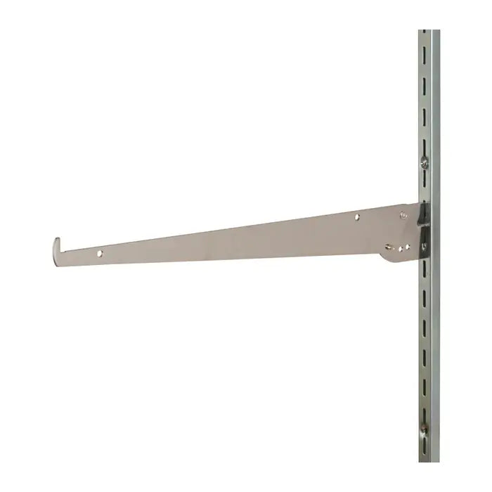 14" Tap-In Adjustable Angle Shelf Bracket Chrome Econoco GC14 (Pack of 25)