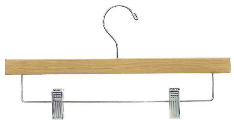 14" Long Wooden Skirt Hanger Econoco 901S (Pack of 100)