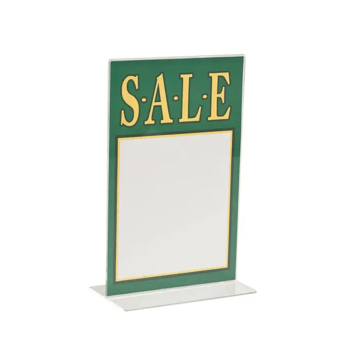 Acrylic Bottom Load Sign Holders For Counter Tops Econoco HP/CT711V (Pack of 24)