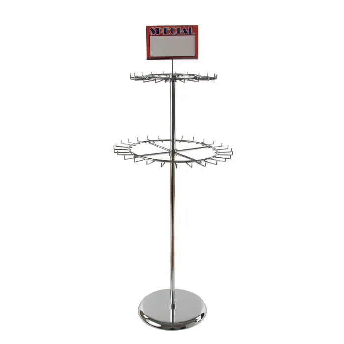 2-Tier Revolving Belt Rack Econoco K56