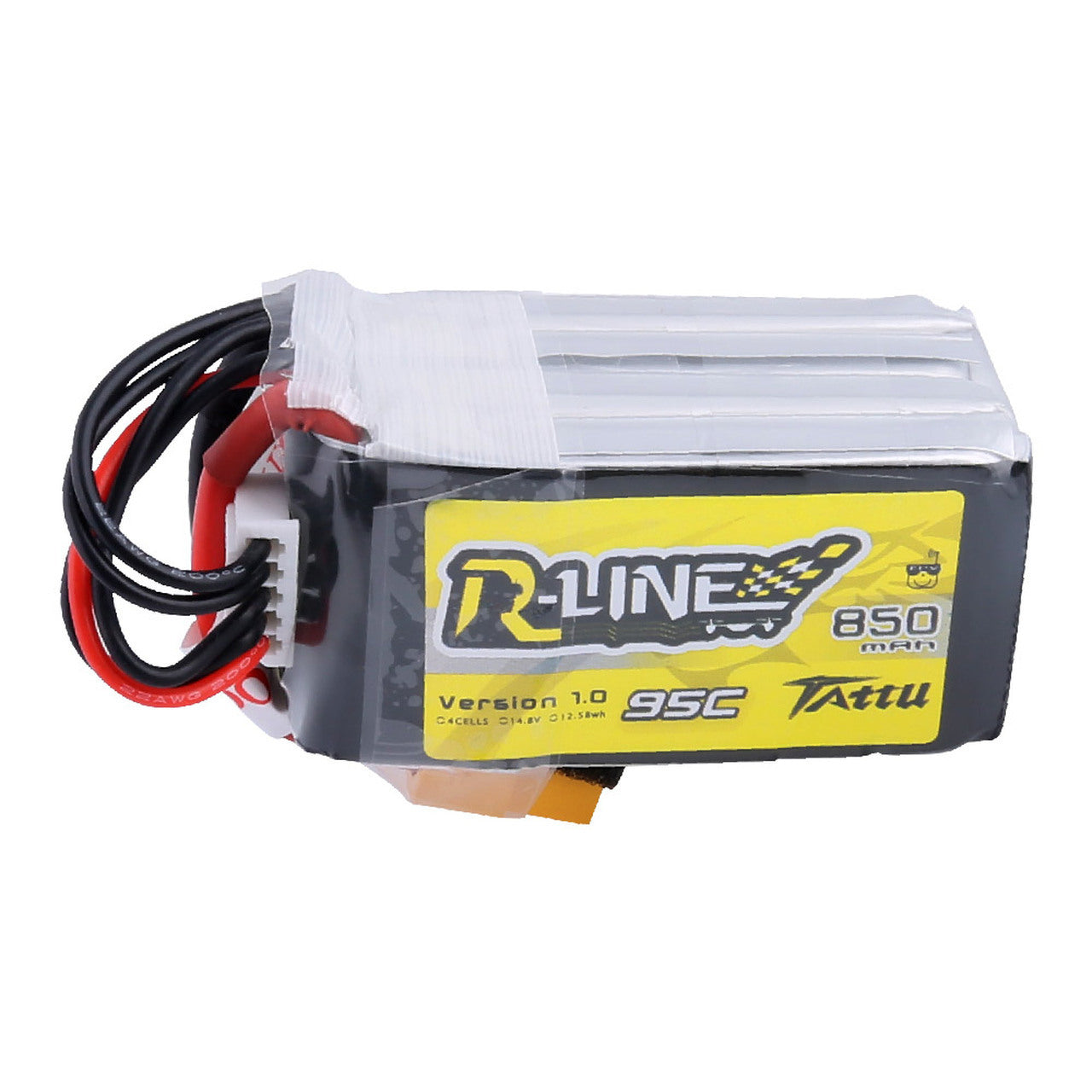 Tattu R-Line 850mAh 4S1P 14.8V 95C Lipo Battery Pack With XT60 Plug