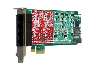 Digium 1A4B00F 4 Port Modular Analog PCI-Express x1 Card