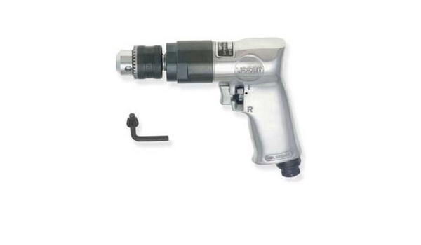 Urrea UP785H 1/2" Pistol Air Drill 0.5 HP 500 RPM 4 CFM 90 PSI