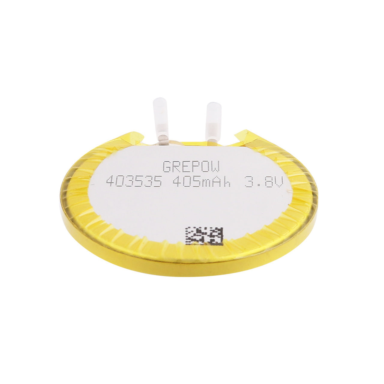 Grepow 405mAh 3.8V LiPo Round Shaped Battery 4035035