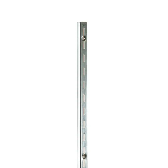 84" Medium Weight - 1/2" Slots on 1" Center - Slotted Standards - Satin Zinc Econoco SS10/84 (Pack of 10)