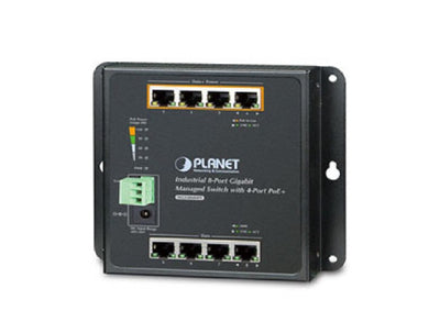 Planet WGS-804HPT 8-Port 1000TP Wall-mount Managed Ethernet Switch