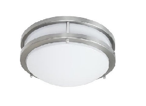 Amax Lighting LED-JR003L/NKL-W Nickel 35 Watts 120V LED Flush Mount