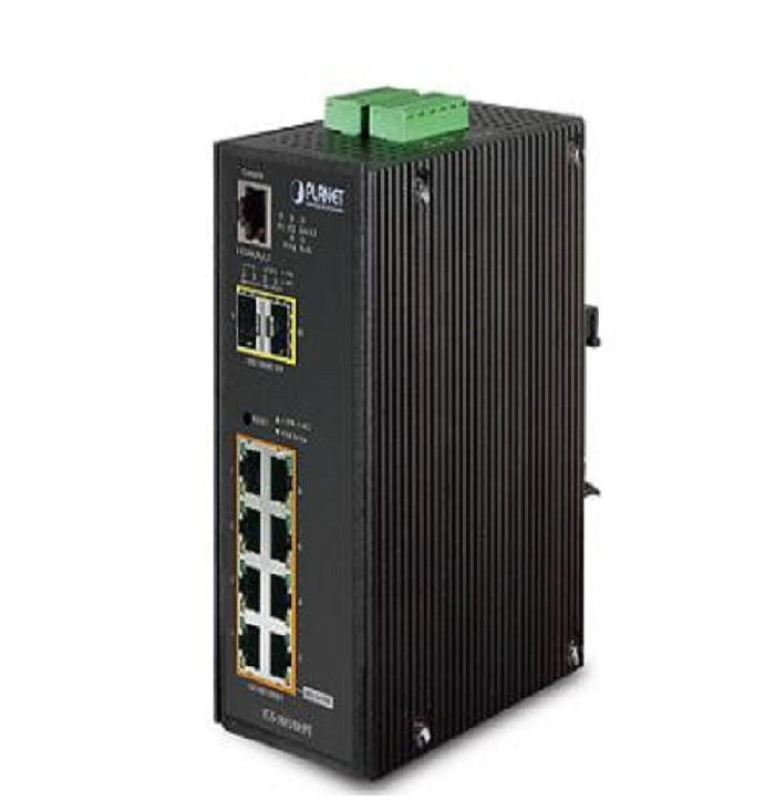 Planet IGS-10020PT Manageable 8-Port POE + 2-Port Gigabit SFP Industrial Switch