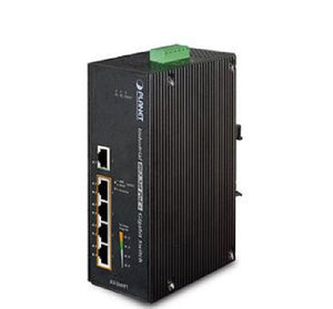 Planet IGS-504HPT IP30 5-Port Gigabit Switch with 4-Port 802.3AT POE