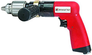 Universal Tool UT8896R 1/2" Pistol Air Drill 0.8 HP 400 RPM 4.6 CFM Reversible