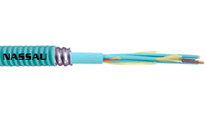 Superior Essex Cable 48 Fiber Count Interlock Armored 2mm Microarray Breakout OFCP Cable L4048XV01