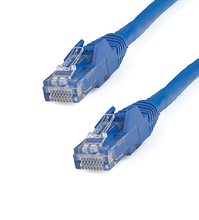 125' CAT6 6 Gigabit 650MHz 100W PoE UTP Snagless W/Strain Relief Ethernet Cable
