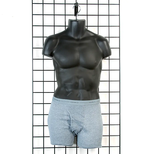 Men's Torso Forms - Injection Molded Styrene Econoco MHR26/B (Pack of 12)