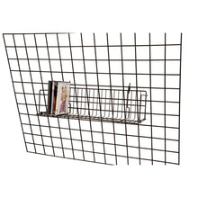 24" All purpose Video Shelf Fits Grid Panels, Slatwall & Pegboard Black Econoco BSK24V/B