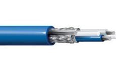 Belden 129463 Cable 20 AWG 1 Pair Blue Hose Twinax Stranded 7x28 Aluminum Interlocked Armor PVC Jacket Cable
