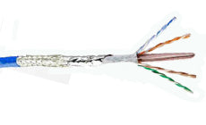 M85485/5-20-7L9 20 AWG Tin Platted Copper Conductor Filterline Radiation-Crosslinked Modified Conductive ETFE 600V Violet and White Stripe Cable