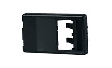 Panduit CFFPA2BL Angle D Furniture Faceplate 2 Port Black