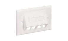 Panduit CFPHSL4IW Faceplate 4 Port Classic Sloped Horizontal Off White