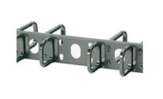 Panduit CMPH2 Horizontal Panel D-Rings Front And Back 2 RU Black