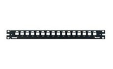 Panduit CP16WSBLY 16-Port Modular Patch Panel Stainless Steel Black