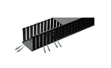 Panduit E2X2BL6 Fiber-Duct Slotted Wall Channel 2 in. x 2 in. 6 FT. Black
