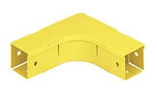 Panduit FRA2X2YL Fitting And Cover Horizontal 90° Angle 2 in. x 2 in. (50mm x 50mm) Fiber-Duct Yellow