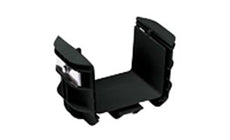 Panduit FRBC4X4BL Coupler 4 in. x 4 in. (100mm x 100mm) FiberRunner Black