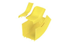 Panduit FRIV454X4YL Fitting And Cover Inside Vertical 45 4 in. x 4 in. FiberRunner Yellow