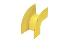 Panduit FROVRA4X4YL Fitting Outside Vertical 90 4 in. x 4 in. FiberRunner Yellow