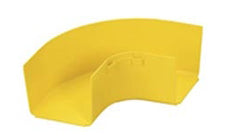 Panduit FRRA4X4YL Fitting Horizontal Right Angle 4 in. x 4 in. FiberRunner Yellow