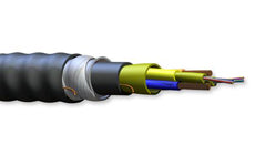 Corning 024UTF-21H01MA1 24 Fiber 2 Cu Cond. 16 AWG ClearCurve ZBL SM ActiFi Freedm DAS Interlocking Armored for Indoor/Outdoor Riser Cable