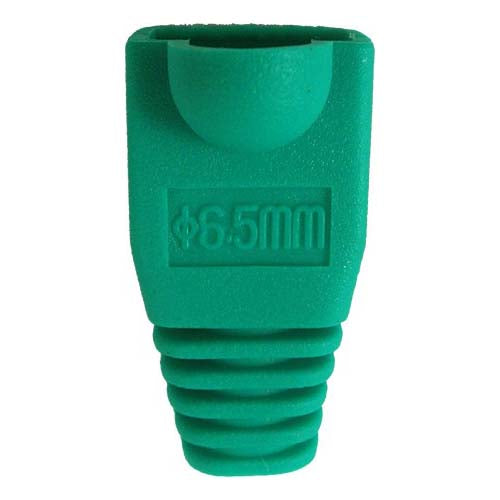 Vertical Cable 015-031GR-10 RJ45 Slip-On Boot Cat5E/Cat6 Green (Pack of 10)
