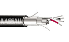 HW121 Instrumentation Cable 600 Volt Type TC-LS, 90°C Single & Multiple Triads Individual and Overall Shield XLP Insulation Low Smoke Zero Halogen Jacket Tinned Copper Conductors FM Approved - 16 AWG - 2 Triad