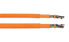Helukabel 10 AWG 4 Cores PUR Orange JZ/OZ Version PVC Inner Jacket Flexible High Abrasion Coolant Resistant Cable 22037