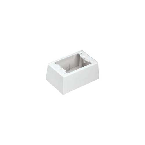Panduit JBP1IIW Non-Metallic Power Rated Outlet Box For LD Series Raceway Off White