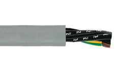 Helukabel 8 AWG 4 Cores With GN-YE Conductor JZ-500 PUR Tear and Coolant Resistant Meter Marking Cable 23385