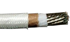 M81381/7-16-9 16 AWG Silver Plated Copper Conductor Polyimide Tape 600V White Cable