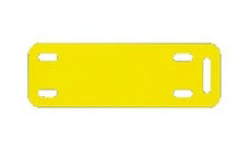 Panduit M300X100Y6T ThermTrans Marker Plate Polyester/Polyolefin Yellow