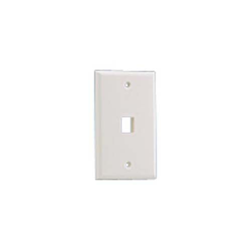 Panduit NK1FNIW NK 1-Port Single Gang Flush Mount Faceplate Off White