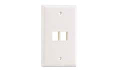 Panduit NK2FNWH NK Flush Mount Vertical Faceplate 1-Gang 2-Port White