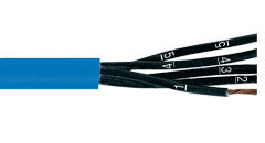Helukabel 16 AWG 5 Cores OZ-BL Outer Sheath Blue Intrinsic Safety Flexible Meter Marking Cable 14022