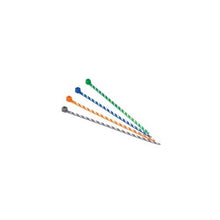 Panduit PLT1M-L3-7 Nylon Miniature Cable Tie 4.0 in. L Orange/Violet Stripe Pack of 50