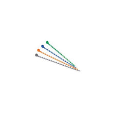 Panduit PLT1M-L3-0 Nylon Miniature Cable Tie 4.0 in. L Orange/Black Stripe Pack of 50