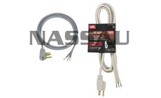 Power Supply Replacement Cords 16 Gauge 3 Conductor 6 Feet Grounded Types SPT-3 300 Volts Gray