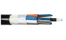 Prysmian and Draka Cable 288-432 Fiber Count Single Armor Single Jacket Mass Link RILT Ribbon Loose Tube Gel Cable
