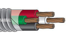 Service Wire Feeder 3 AWG 3 Conductor MC XHHW-2 600 Volt Copper Wire MC3/3