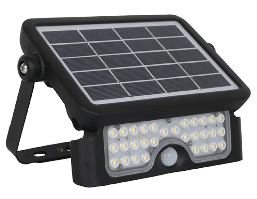 5-Watts Solar LED Flood Light 40K 2500 Lumens IP65