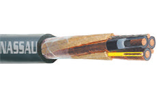 Amercable Tiger Brand 250 MCM Type MP-GC 3/C Mine Power Feeder 5kV PVC Jacket 100% Level Grounded Cable 36-621-250