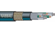 Draka Cable 2/0 AWG Bostrig Type P VFD Power 2000V Shielded Three Conductor Armored and Sheathed Cable 036039